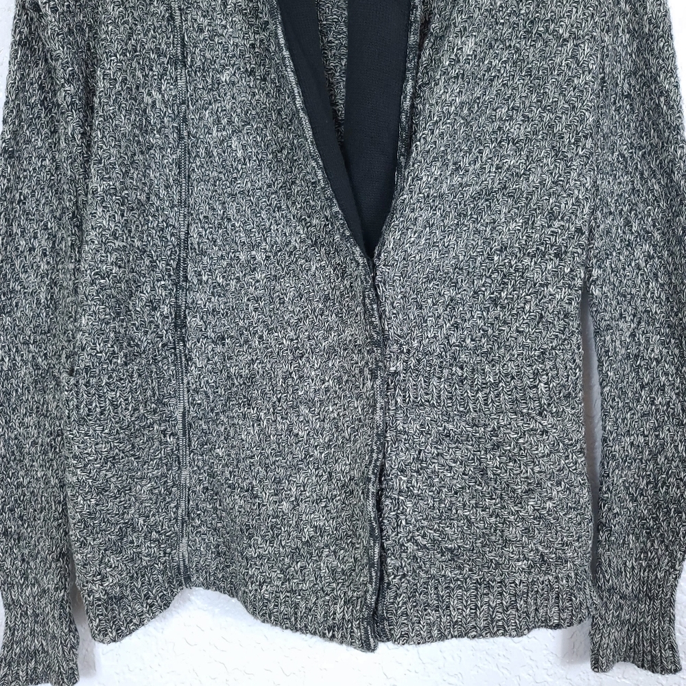 LULULEMON Post Practice Cardigan Ghost Black Knit - Picture 6 of 13